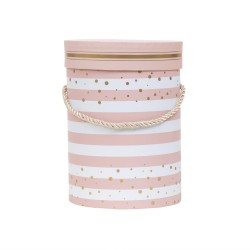 Cutie cu forma cilindrica si model / SL118_ROZ
