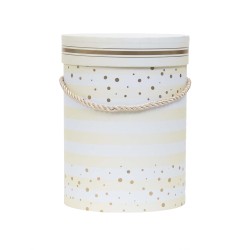 Cutie cu forma cilindrica si model / SL118_ALB