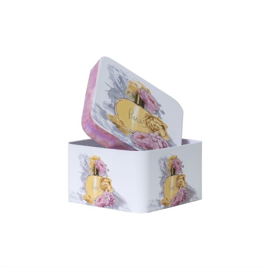 Set 3 cutii patrate, multicolor / CD4010_3