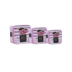 Set 3 cutii patrate, multicolor / CD4010_1