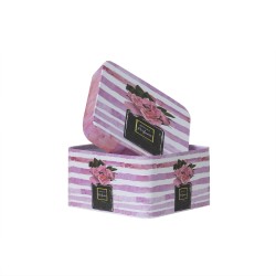 Set 3 cutii patrate, multicolor / CD4010_1