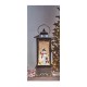 Decoratiune Craciun in forma de felinar, luminos, muzical, alimentare USB/ baterii / CD 4155_D