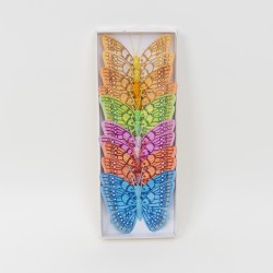 Set 12 fluturi , mix culori, 10x7 cm, B.S.P. / CD4293