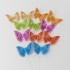 Set 12 fluturi , mix culori, 10x7 cm, B.S.P. / CD4293