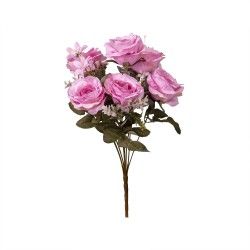 Buchet flori artificiale, roz/ CD4346_Roz