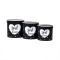 Set 3 cutii cu forma cilindrica si model / CD4387_Negru