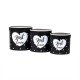 Set 3 cutii cu forma cilindrica si model / CD4387_Negru