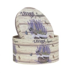 Set 3 cutii cu forma rotunda si model / CD4389_3