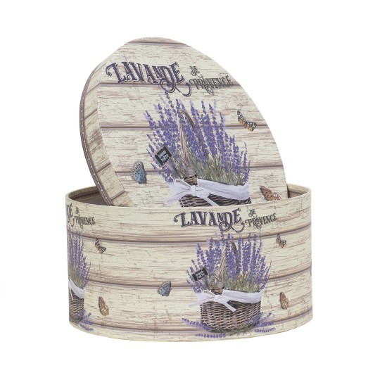 Set 3 cutii cu forma rotunda si model / CD4389_3