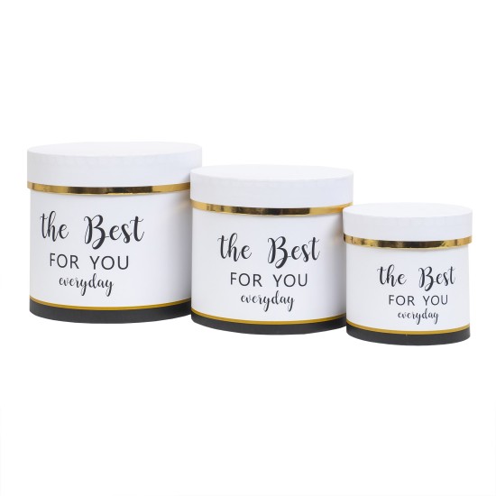 Set 3 cutii cu forma cilindrica si model / CD4415_1