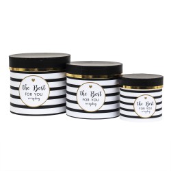 Set 3 cutii cu forma cilindrica si model / CD4415_2