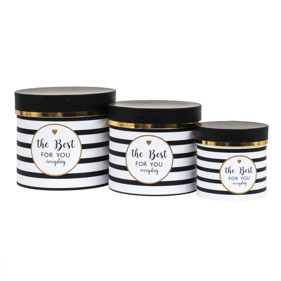 Set 3 cutii cu forma cilindrica si model / CD4415_2