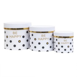 Set 3 cutii cu forma cilindrica si model / CD4415_3