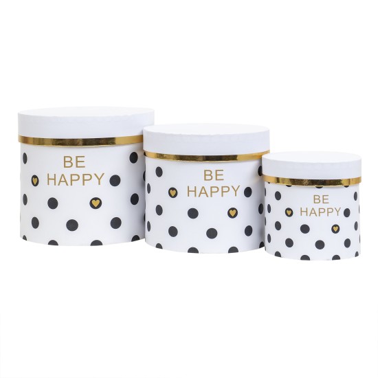 Set 3 cutii cu forma cilindrica si model / CD4415_3