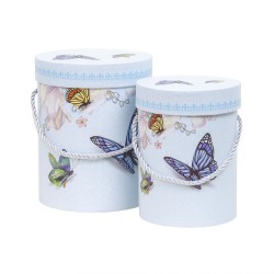 Set 2 cutii cu forma cilindrica si model / CD4424_4