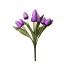 Buchet 9 lalele artificiale, culoare mov, B.S.P. / SL130_4