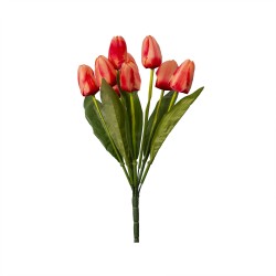 Buchet 9 lalele artificiale, culoare portocaliu, B.S.P. / SL130_5