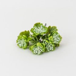 Buchet suculent artificial, culoare alb, H 27 cm, B.S.P. / CD4606_2