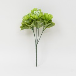 Buchet suculent artificial, culoare alb, H 27 cm, B.S.P. / CD4606_2