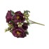 Buchet flori artificiale, 6 capete, culoare mov inchis, H 30 cm, B.S.P. / CD4607_1