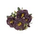 Buchet flori artificiale, 6 capete, culoare mov deschis, H 30 cm, B.S.P. / CD4607_3