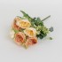 Buchet flori artificiale, 7 fire, culoare crem, H 30 cm, B.S.P. / CD4612_2