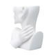 Vaza din ceramica, culoare alb, model bust, B.S.P. / CD4910_1
