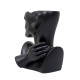 Vaza din ceramica, culoare negru, model bust, B.S.P. / CD4910_2