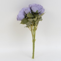 Buchet trandafiri artificiali, culoare mov, 7 fire, H 44 cm, B.S.P. / CD4918_5