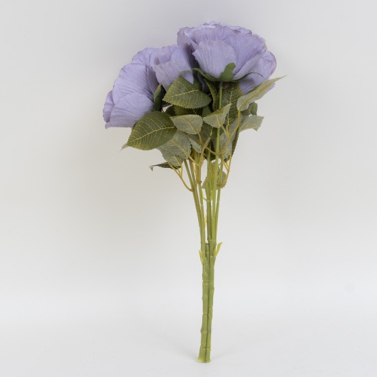 Buchet trandafiri artificiali, culoare mov, 7 fire, H 44 cm, B.S.P. / CD4918_5