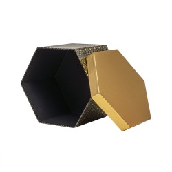 Set 3 cutii cu forme diferite si capac auriu, negru / CD4923_Negru