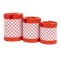 Set 3 cutii cu forma cilindrica / CD4925_rosu
