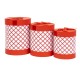 Set 3 cutii cu forma cilindrica / CD4925_rosu
