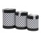 Set 3 cutii cu forma cilindrica / CD4925_negru