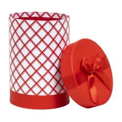 Set 3 cutii cu forma cilindrica / CD4925_rosu