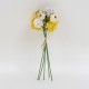 Buchet mix de flori artificiale, culoare galben, H 30 cm, B.S.P. / CD4938_4