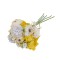 Buchet mix de flori artificiale, culoare galben, H 30 cm, B.S.P. / CD4938_4