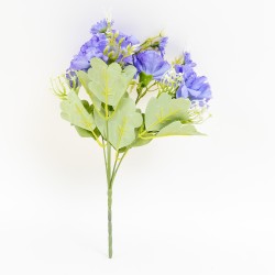 Buchet garoafe artificiale, culoare lila, H 30 cm, B.S.P. / CD4942_4