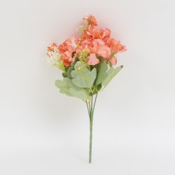 Buchet garoafe artificiale, culoare somon, H 30 cm, B.S.P. / CD4942_2