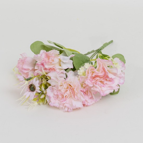 Buchet garoafe artificiale, culoare roz, H 30 cm, B.S.P. / CD4942_1