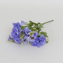 Buchet garoafe artificiale, culoare lila, H 30 cm, B.S.P. / CD4942_4