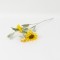 Fir floarea soarelui artificiala, cu 3 flori, culoare galben, H 60 cm, B.S.P. / CD4945_5