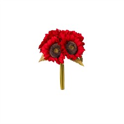 Buchet 7 floarea soarelui artificiale / CD4947_Rosu