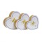 Set 3 cutii in forma de inima, cu capac alb / CD4954_alb