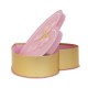Set 3 cutii in forma de inima, cu capac roz / CD4954_Roz