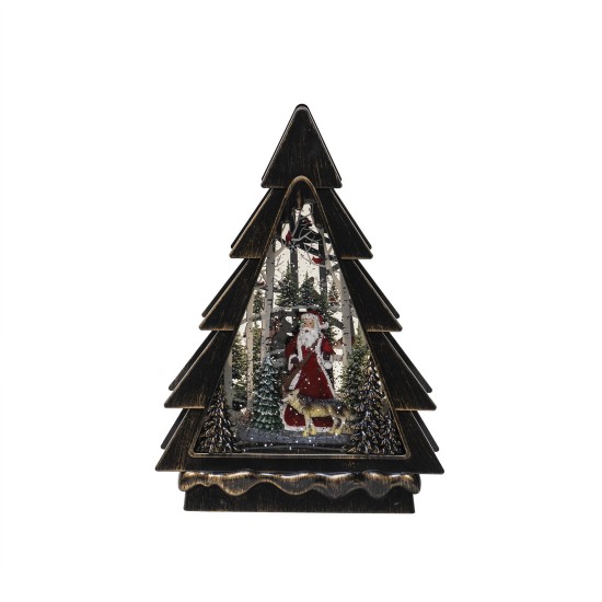 Decoratiune Craciun in forma de brad, luminos, muzical, alimentare USB/ baterii / CD5018_A