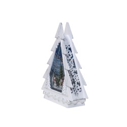 Decoratiune Craciun in forma de brad, luminos, muzical, alimentare USB/ baterii / CD5018_B