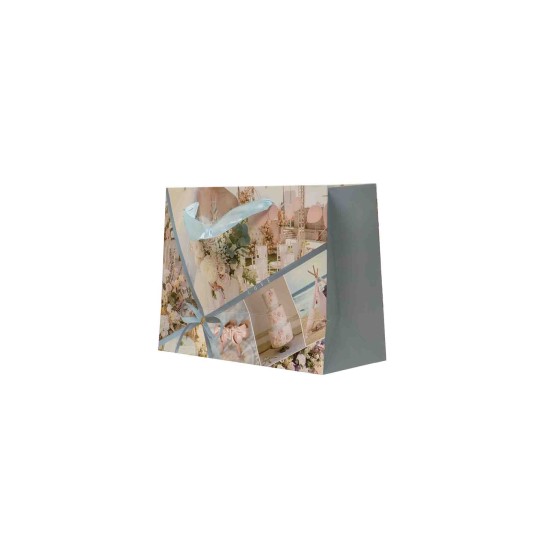 Set 12 pungi cadou, imprimeu nunta, 22x15x9.5 cm, B.S.P. / CD5032_1