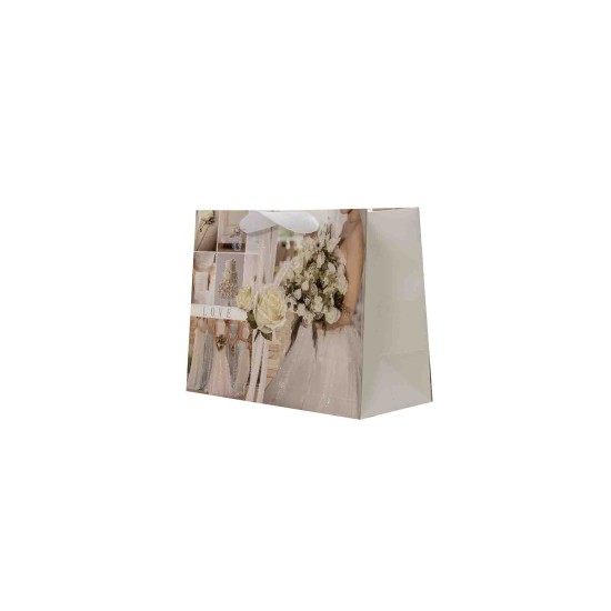 Set 12 pungi cadou, imprimeu nunta, 22x15x9.5 cm, B.S.P. / CD5032_3