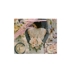 Set 12 pungi cadou, imprimeu nunta, 32X27X9.5 cm, B.S.P. / CD5033_4